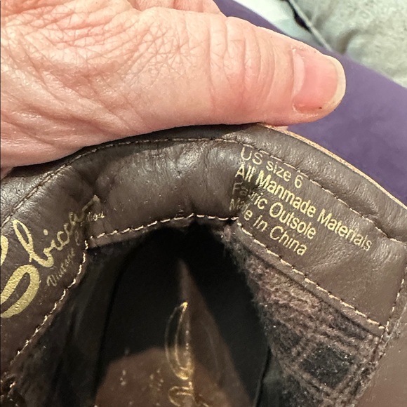 Sbicca Brown Fringe Wedge Ankle Boots - Picture 8 of 9